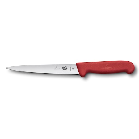 Filékniv flexibel Fibroxhandtag Röd 18 cm