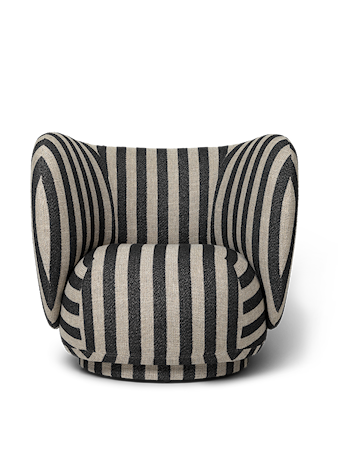 Rico Lounge Chair Louisiana - Sand/Black
