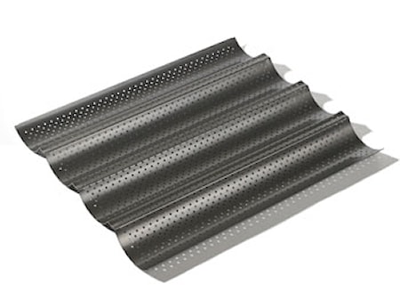Baguetteplåt 4 baguetter Nonstick Svart