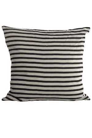Kuddfodral Stripe 50x50 cm Svart/Grå