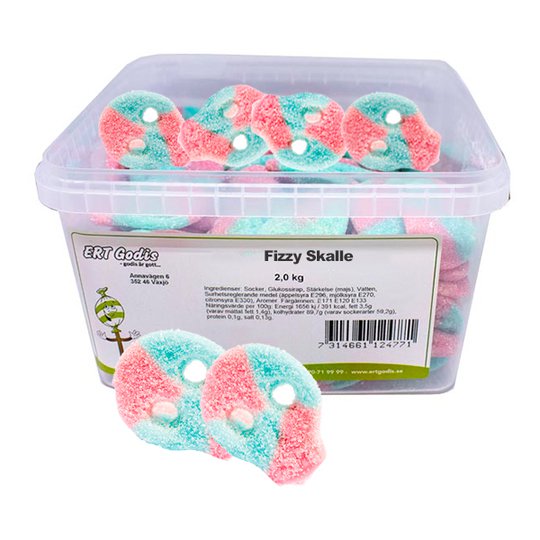 Fizzy Skalle Godis Storpack - 2 kg