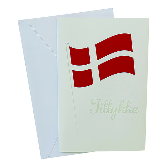 Gratulationskort Danmark Tillykke