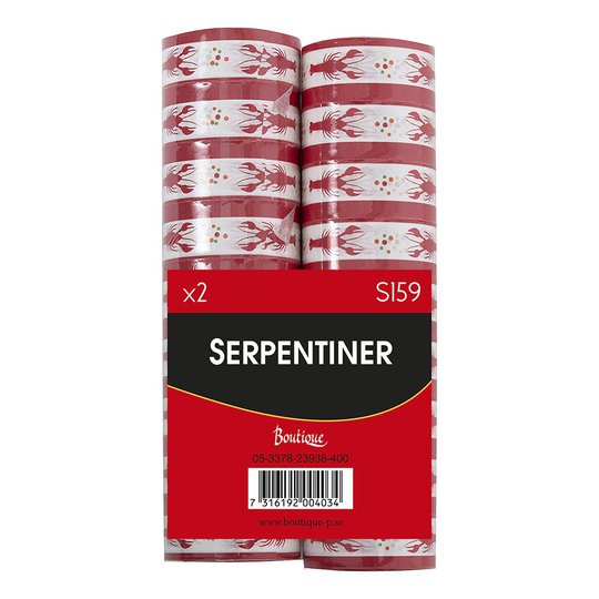 Serpentiner Kräftskiva - 2-pack