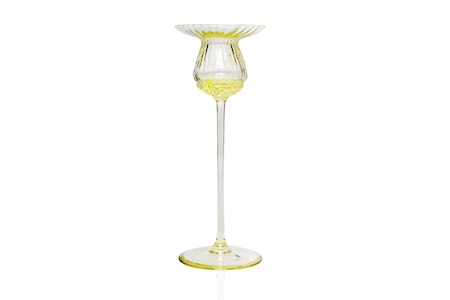 Tulipán Ljusstake 20 cm Citron