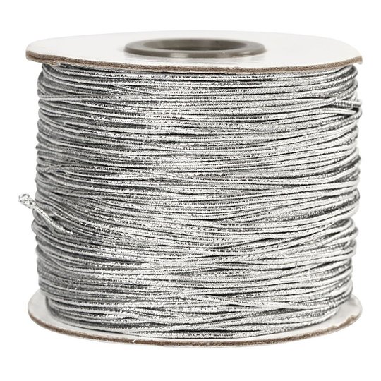 Elastiskt Snöre Silver