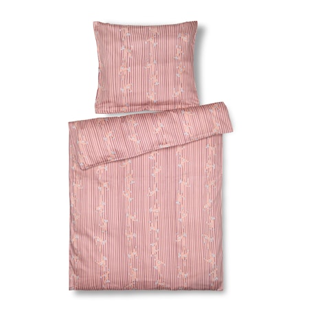 Påslakanset Apa 70x100cm Baby Rosa