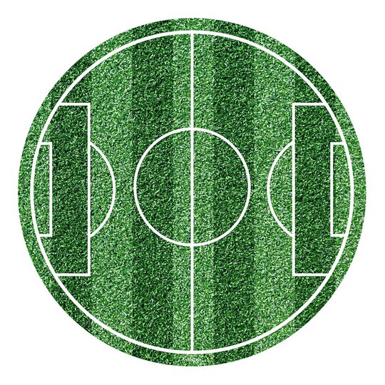 Tårtbild Fotbollsplan