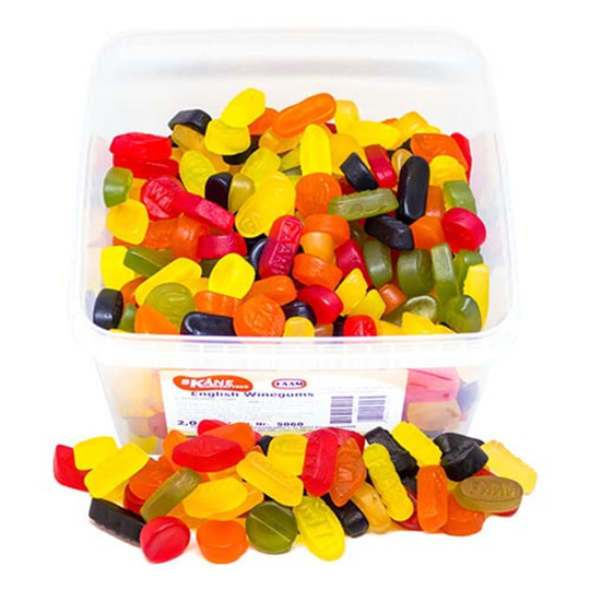 English Winegums Lösvikt I Burk - 2 kg