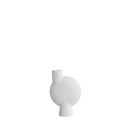 Sphere Vas Bubl Medio Bone White