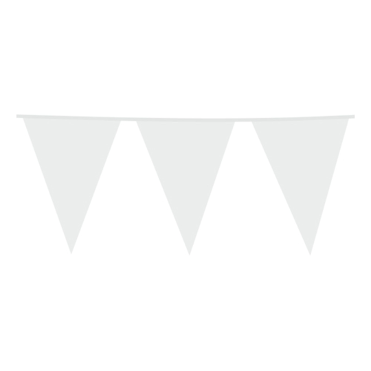 Flaggirlang Vit - 10 meter