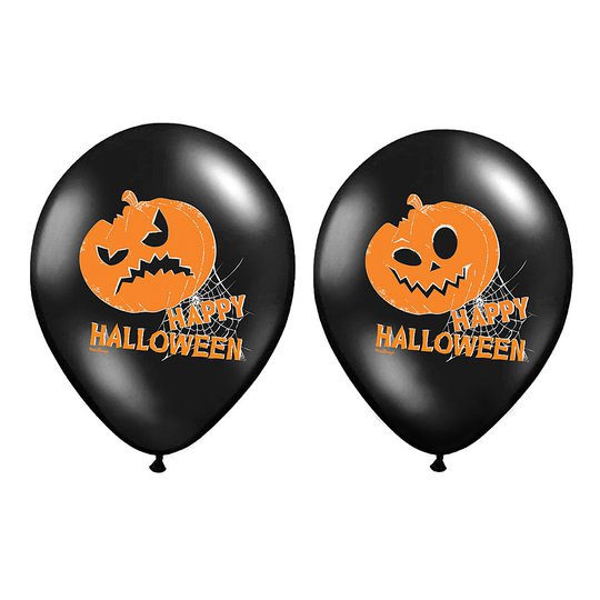 Ballonger Pumpor Halloween Pastell - 6-pack