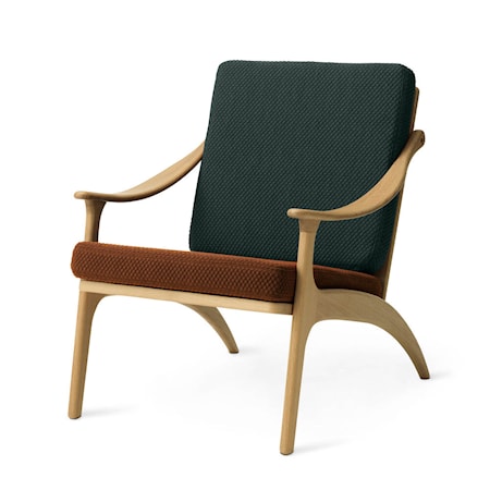Lean Back Lounge Chair Spicy brown/Petrol Ek