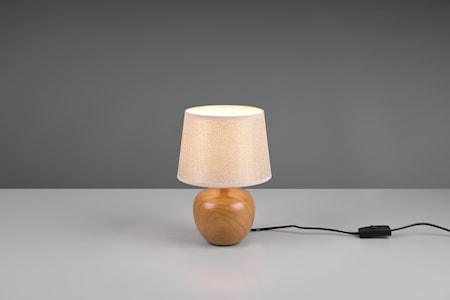 Luxor Bordslampa 26 cm E14 Beige/Trä