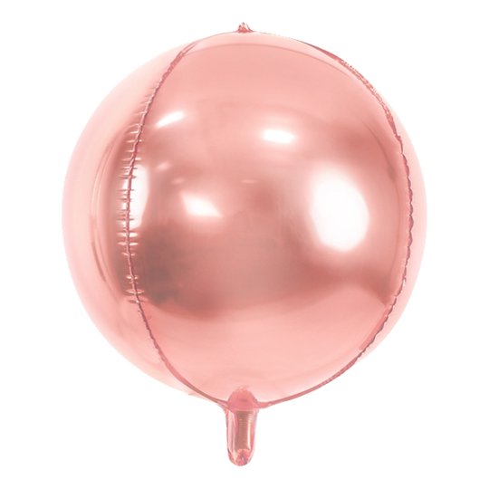 Folieballong Boll Roséguld