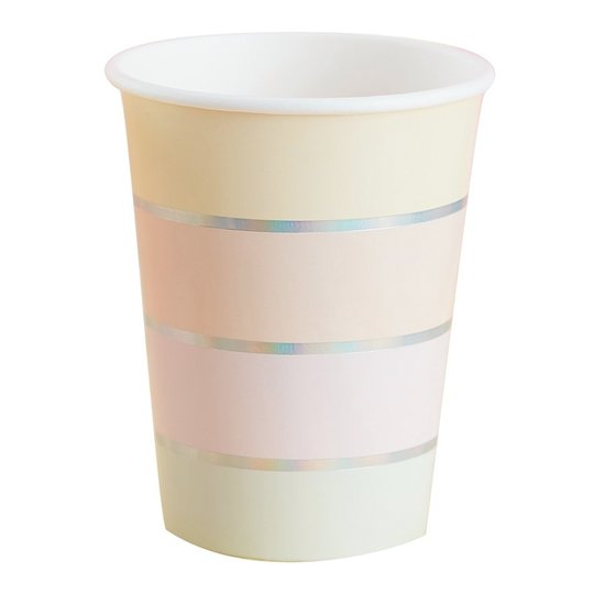 Pappersmuggar Pastell - 8-pack