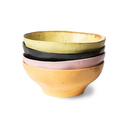 Bold & basic ceramics Skål Set om 4 Mixed