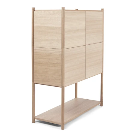 Sceene Bokhylla E 122x93x39 cm Ek Ljus