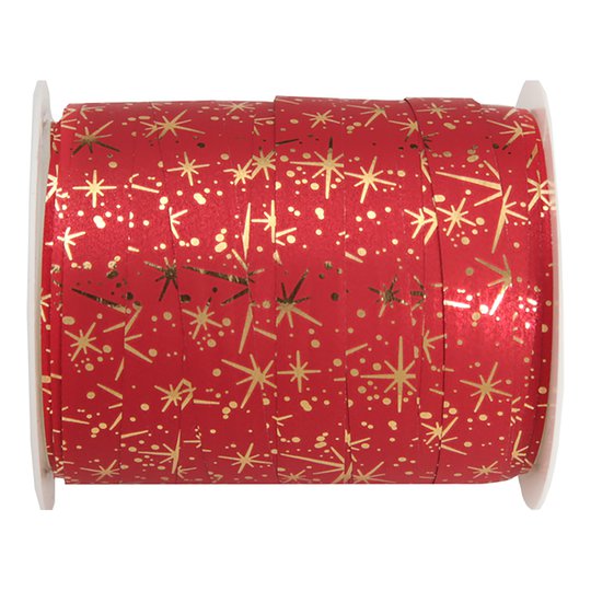 Presentsnöre Fireworks Röd/Guld - 1-pack