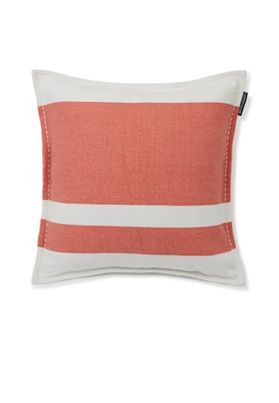 Irregula Striped Kuddfodral Korall/Vit