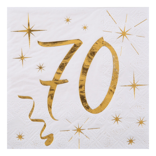 Servetter 70 Guld - 20-pack