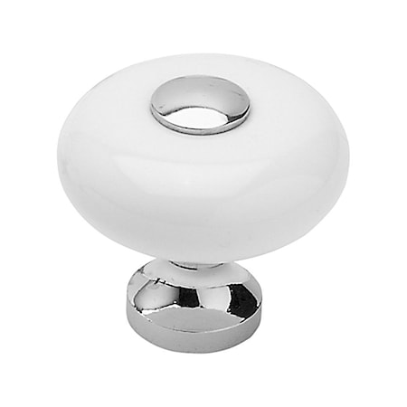 Knopp SP 5/30 vit/Krom - 3 cm