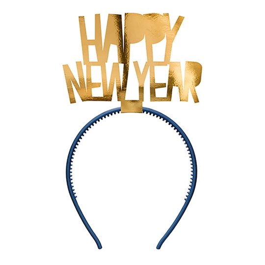 Diadem Happy New Year Guld - One size