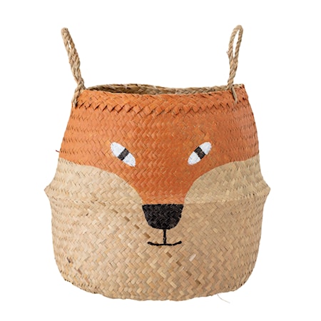 Fritse Basket, Orange, Seagrass