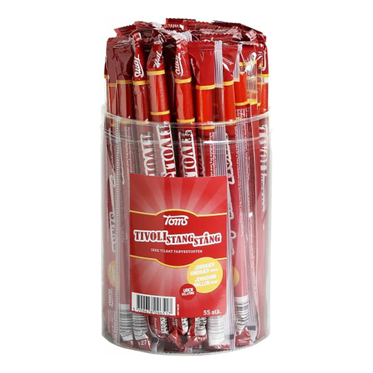 Pingvinstång Jordgubb - 55-pack