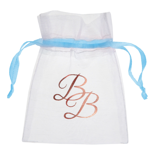 Organzapåsar Blå Babyshower - 6-pack