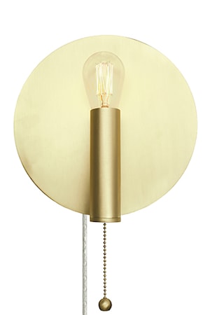 Vägglampa Art Deco Borstad Mässing