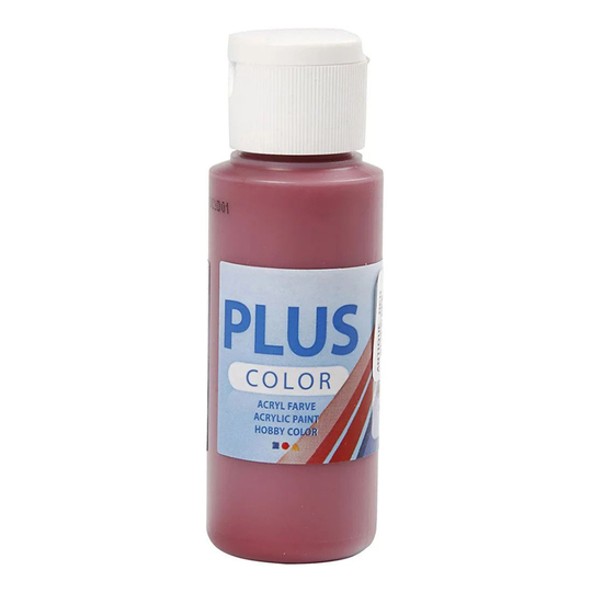 Plus Color Hobbyfärg - Gammelröd