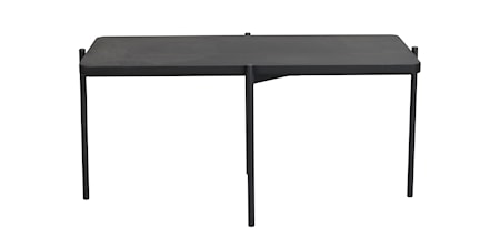 Shelton soffbord 95x50 svart ask/svart metall