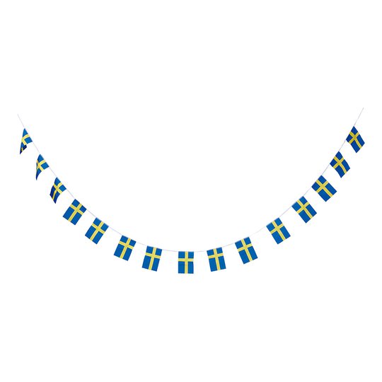 Girlang Sverigeflaggor
