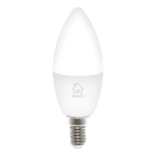 Deltaco Smart Lampa Vit - E14