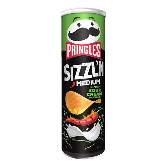 Pringles Sizzl'n Kickin Sourcream - 180 gram