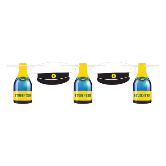 Girlang Studentmössa & Champagneflaska