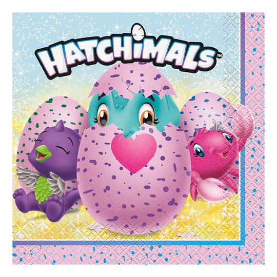 Servetter Hatchimals - 16-pack