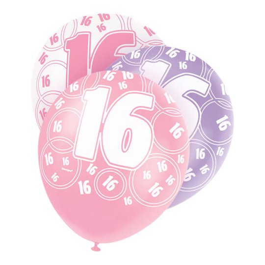 Ballonger Rosa 16 - 6-pack