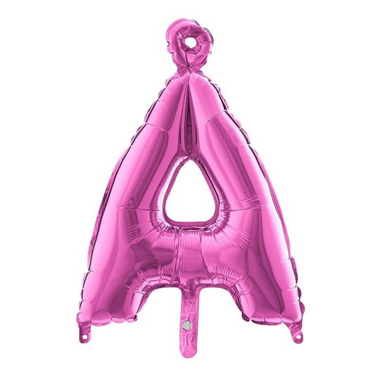 Bokstavsballong Mini Rosa - Bokstav Å