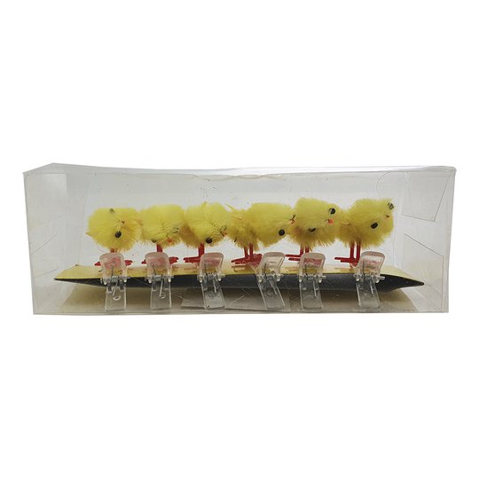 Chenillekycklingar med Clips - 6-pack
