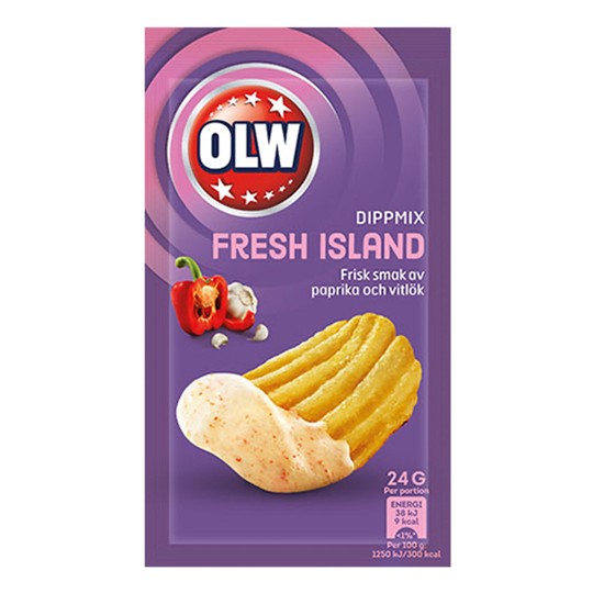 OLW Fresh Island Garlic Chips - 175 gram