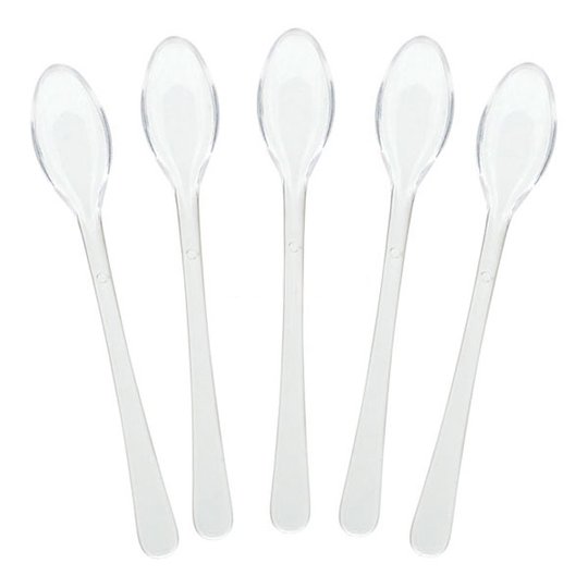Miniskedar i Plast Transparenta - 40-pack