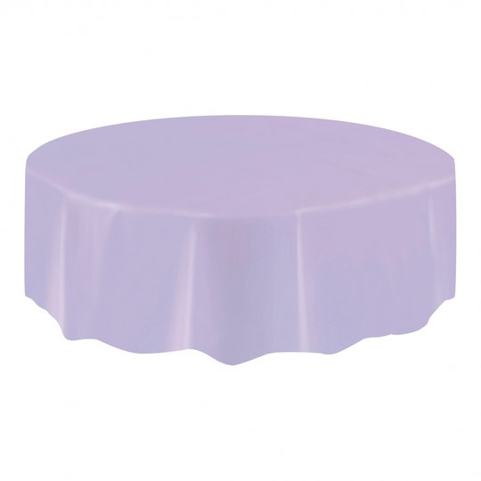 Plastduk Rund Ljuslila