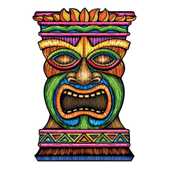 Tiki Pappfigur