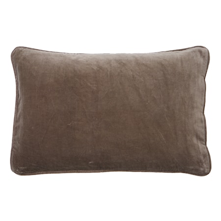 Velvet Kuddfodral 33x50 cm Mörkgrå