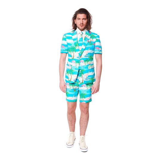 OppoSuits Flaminguy Shorts Kostym - 48