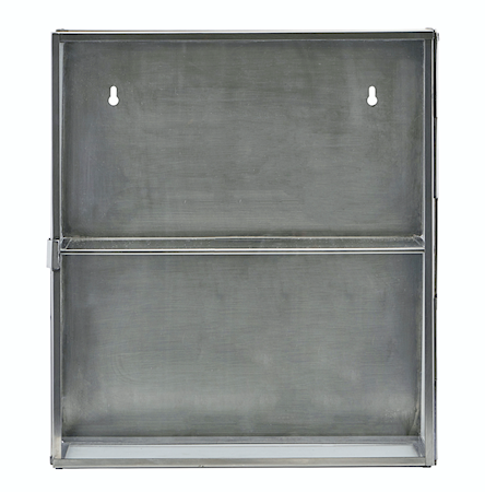 Kabinett 40x35x15 cm Glas/stål