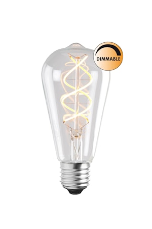 Ljuskälla LED Soft Filament Dimbar Klar Uniterm E27