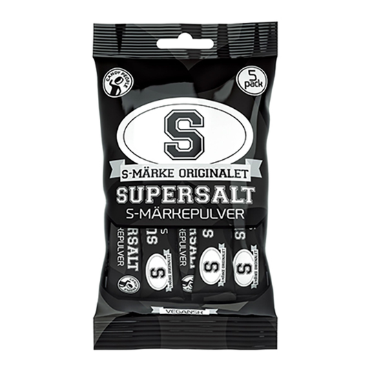 S-Märkepulver Supersalt i Påse - 5-pack