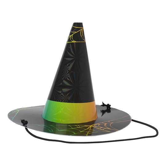 Partyhattar Häxhatt Halloween Neon - 6-pack